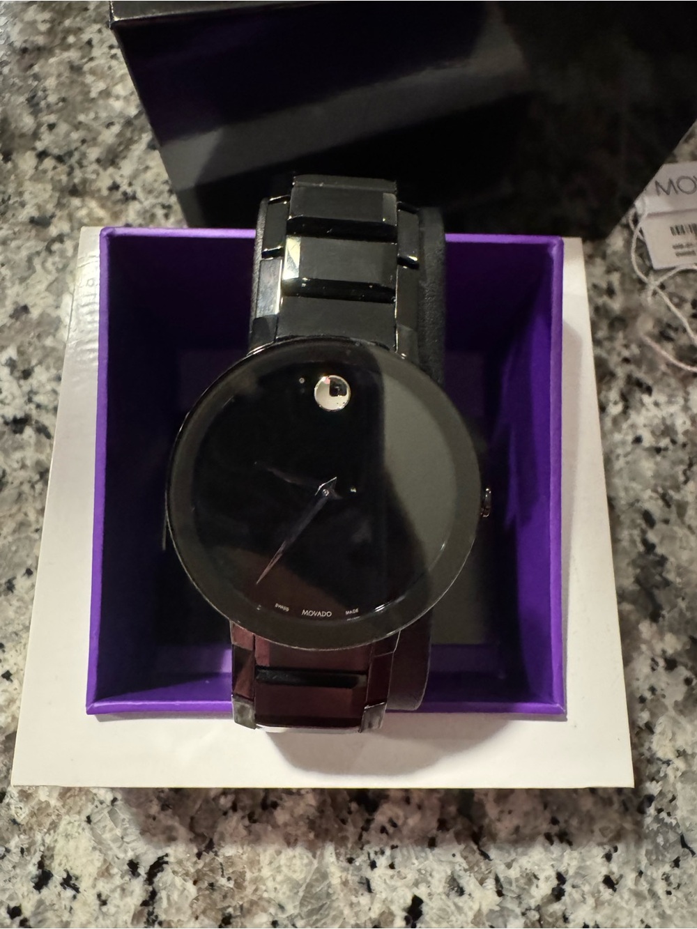 Movado BOLD Men’s Black Museum Dial Watch with Black Bracelet